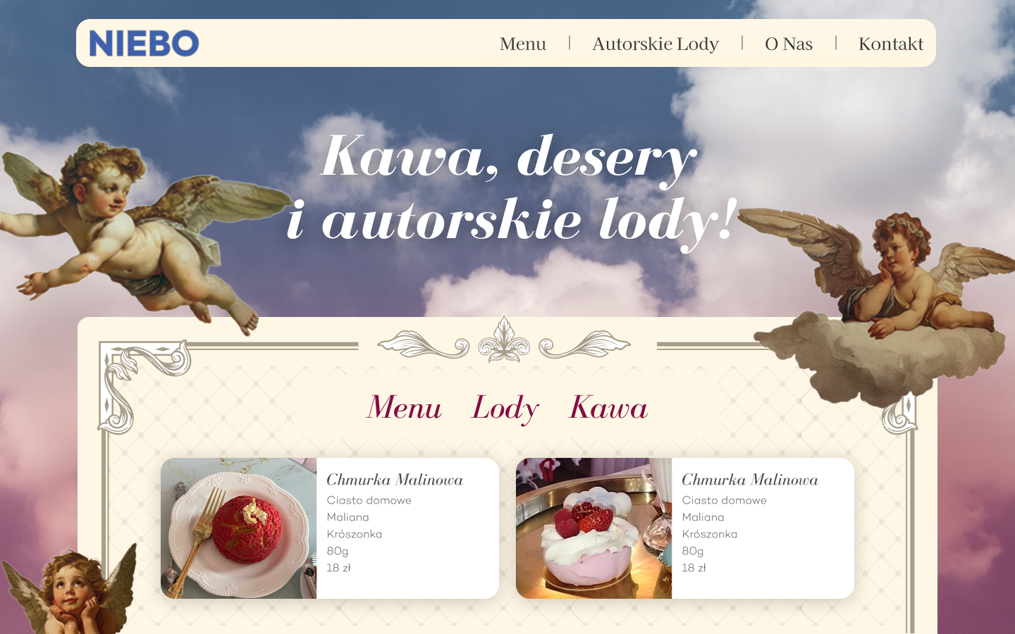 kawiarnia niebo